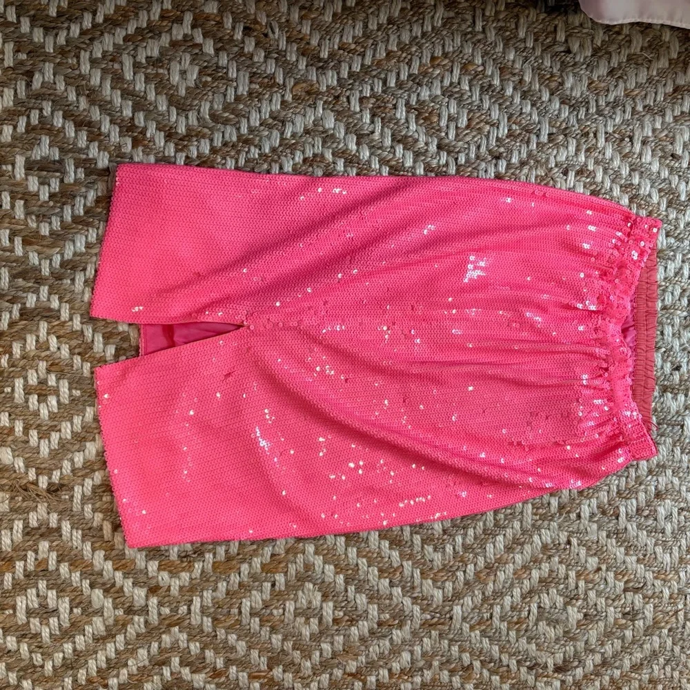 Jcrew hot pink sequin skirt - Picture 3 of 6